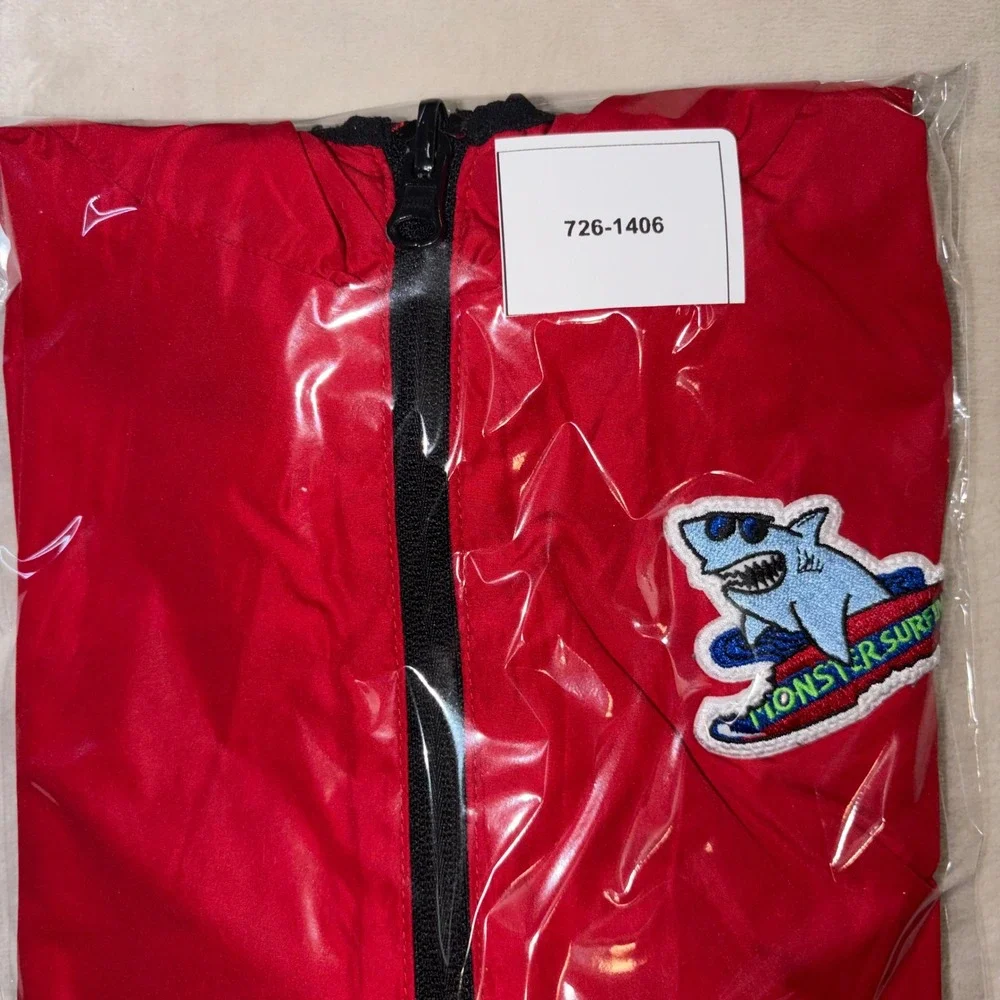 365 Kids Garanimals Reversible Monster Surf Windbreaker Jacket Red White Size 7